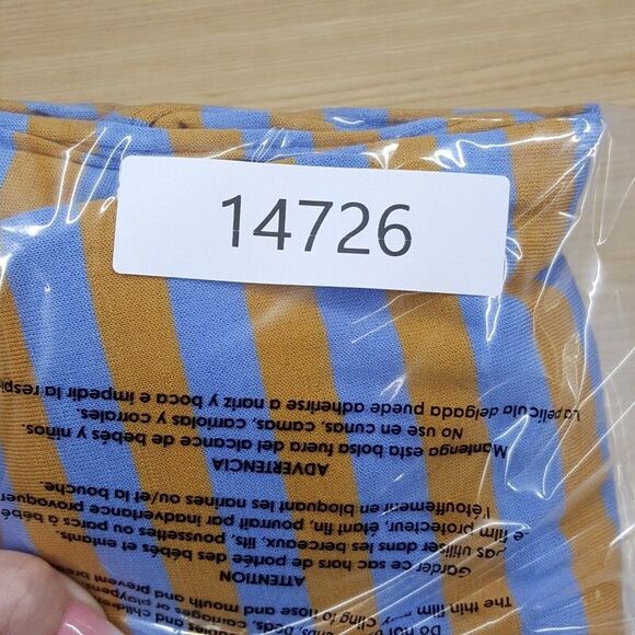 MARNI Sweater Mens Size 50 Blue Orange Stripe Pullover Lightweight Wool $975 - Picture 9 of 9